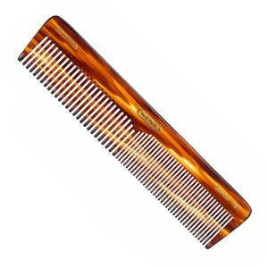 Kent The Handmade Comb - 188 mm Extra Large Coarse and Fine Toothed Comb Sawcut 16T