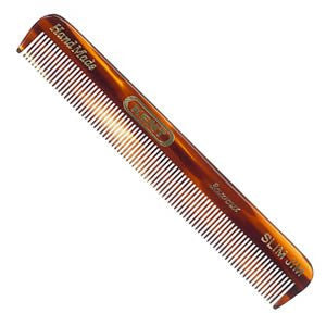 Kent The Handmade Comb - 120 mm Small Fine Toothed Men's Pocket Comb Sawcut Slim Jim