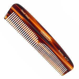 Kent The Handmade Comb - 143 mm Fine and Coarse Toothed Pocket Comb Sawcut R7T