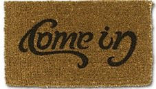 Come-In / Go-Away Ambigram Doormat