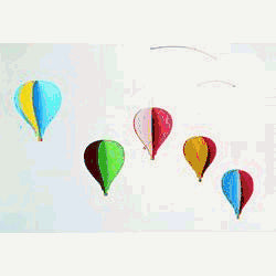 Flensted Mobiles Nursery Mobiles, 5 Balloon Mobile