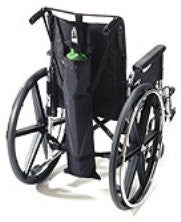 EZ Access Wheelchair Oxygen Tank Holder - Wheelchair Oxygen Tank Holder - Dual Tank - EZ0140BK