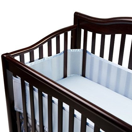 Breathable Mesh Crib Liner - Blue
