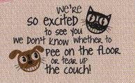 We're So Excited ... Funny Indoor Outdoor Doormat