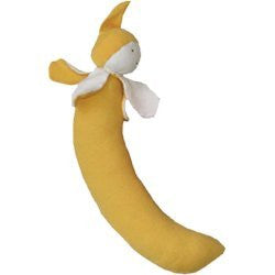 Organic Veggies and Fruit Safe Non-toxic Teething Toys for Baby (Color: Banana)