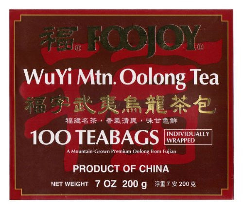 Foojoy Wuyi Mt. Oolong (Wu Long) Weight Loss Tea 100 Tea Bags
