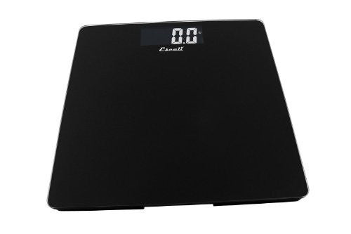 Glass Platform Bathroom Scale, Black, 440 Lb / 200 Kg