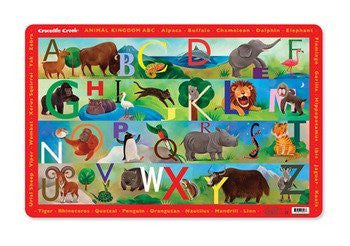 Crocodile Creek Placemat - Animal Kingdom ABC