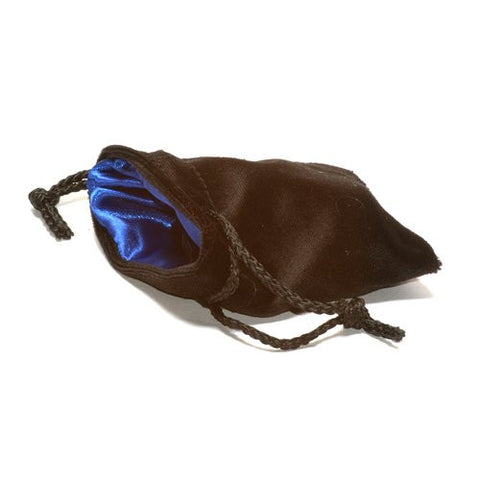 VELVET BAG- 3.75X4" blue