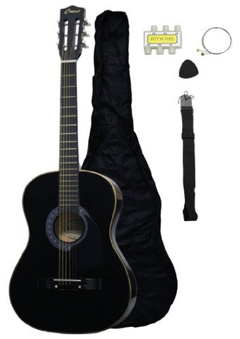 38" Acoustic Guitar Starter Kit (Colour-Black)