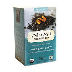 Numi Black Teas Aged Earl Grey FT At least 95% Organic 18 Bags