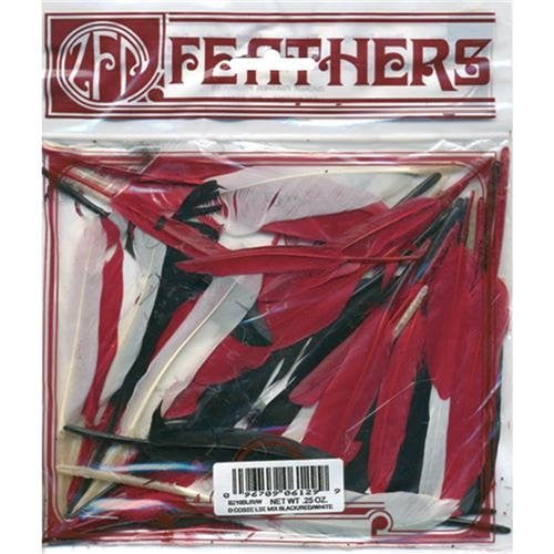 Duck Cosse Mix 3-4" .25oz-Black; Red; White