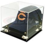 Collectible Deluxe UV Acrylic Cap Baseball Hat Display Case - With Mirror