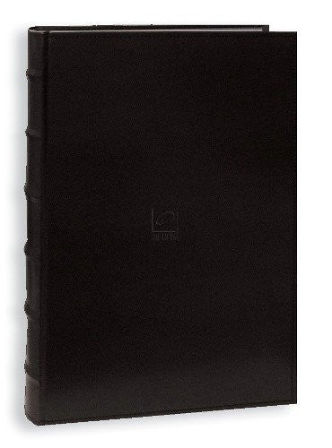 ** Sewn Bonded Leather Bookbound Bi-Directional Albums, Black