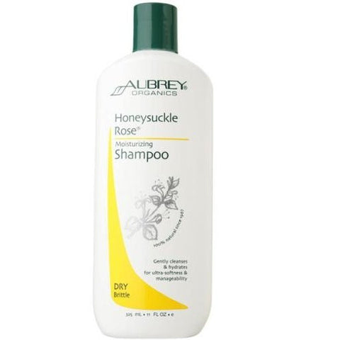 Aubrey Organics Honeysuckle Rose Moisturizing Shampoo, 11-Ounce Bottles (Pack of 2)