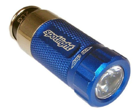 Spotlight Turbo 12V Emergency LED Flashlight - Lil Mule Blue