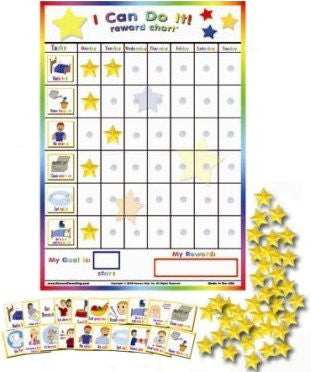 Kenson Kids - "I Can Do It" Reward and Responsibility Chart Made in the USA. 11" X 15.5"