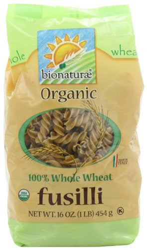 Bionaturae Fusilli Pasta Organic Whole Wheat 16.0 OZ