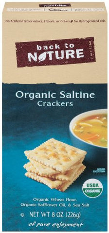 Back to Nature Crackers, Saltine Organic 8.0 OZ