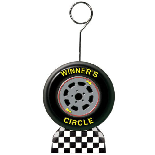 Racing Tire Photo/Balloon Holder Party Accessory (1 count)