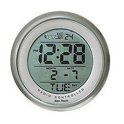Bathroom Atomic Clock with Date and Suction Cup