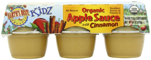 Earth's Best Apple Sauce Cup with Cinnamon 6 cups 4.0 OZ