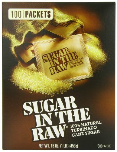 Natural Cane Turbinado 100 count (Pack of 4)