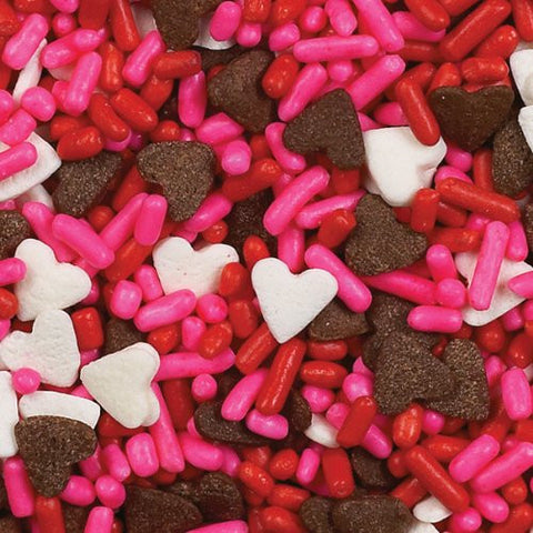 Sprinkles 3.75 Ounces - Chocolate Hearts Mix