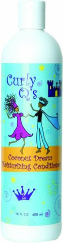 Curly Q's Coconut Dream Moisturizing Conditioner, 16-Ounce Bottle