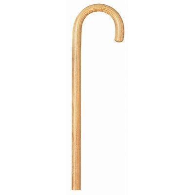 Round Handle Wood Cane - Natural 1"