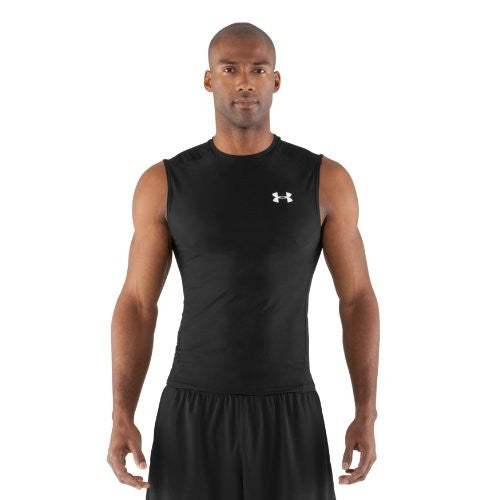 Heatgear Compression Sleeveless T-Shirt - Black, 3X-Large