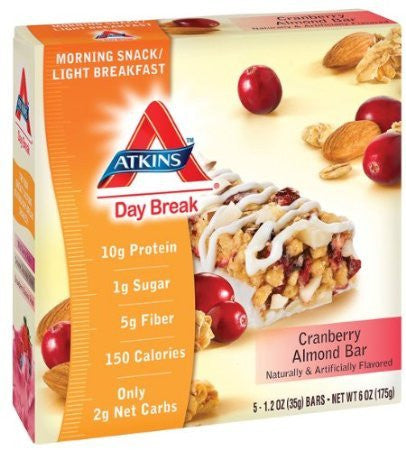 Atkins Advantage Bar, Cranberry Almond 6.0 OZ