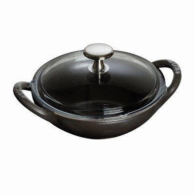 Staub 1311623 0.5 qt. Baby Wok in Black Matte