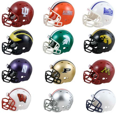 NCAA Big-10 Conference Pocket Pro Revoultion Mini Football Helmets