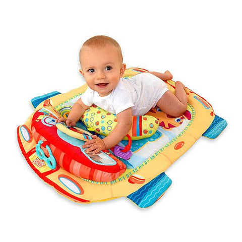Bright Starts Tummy Cruiser Prop & Play Mat - Blue