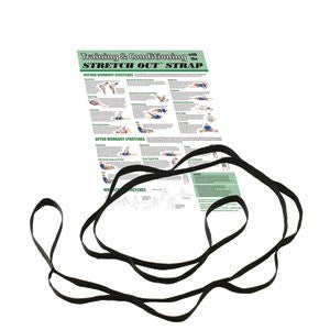 OPTP Stretch Out Strap Extra Long for users over 6 Ft. Tall W/Instructional Stretching Poster/Chart
