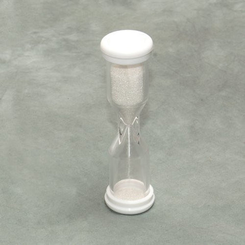 1 MINUTE SANDTIMER- white