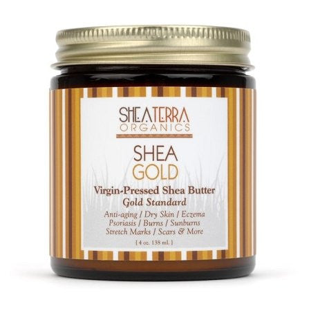 Shea Terra Shea Gold Virgin Pressed Shea Butter 4 oz.