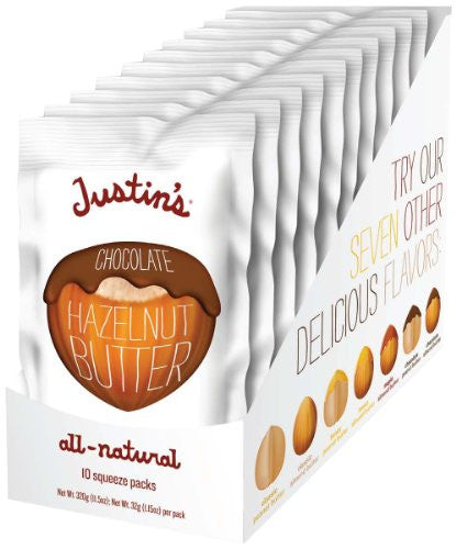 Justins Nut Butter Chocolate Hazelnut Squeeze Packet 1.15 OZ