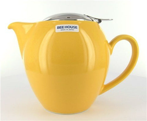 Round Yellow Teapot 22 Ounces
