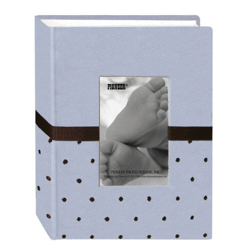 1-up Embroidered Dot Blue