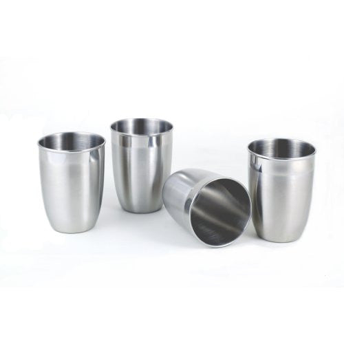 4-pc Two-tone Stainless Steel Tumbler Set - Fine StainlessLUX Drinkware for Your Enjoyment