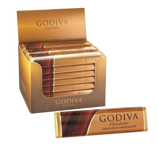 Godiva Chocoiste Chocolate Bars Solid Milk Chocolate 4 Pack
