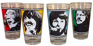 The Beatles Let It Be 4PK Pub Pint Drinking Glasses
