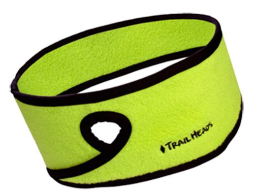 Goodbye Girl Ponytail Headband, chartreuse, black trim