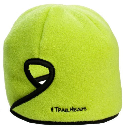 Goodbye Girl Ponytail Hat, chartreuse, black trim