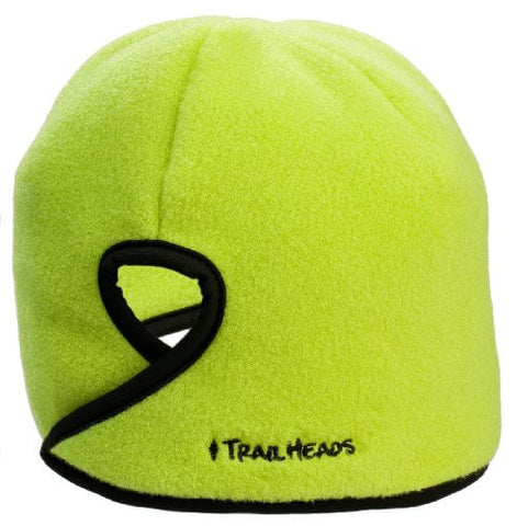 Goodbye Girl Ponytail Hat, chartreuse, black trim