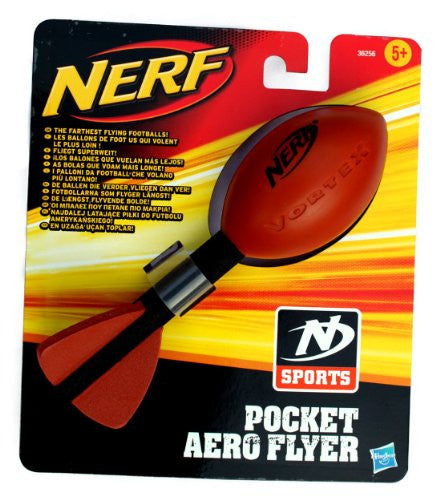 Nerf Pocket Aero Flyer Football - Brown/Black