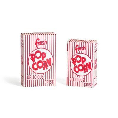 100 Movie Theater Popcorn Boxes 1.25 Ounce (Oz) Box