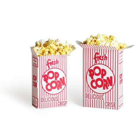 50 Movie Theater Popcorn Boxes .75 Ounce (Oz) Box